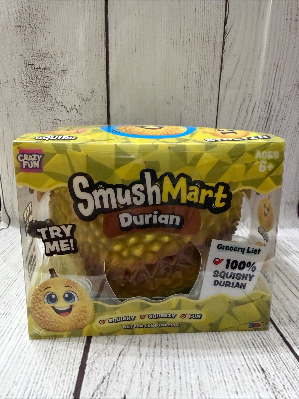 SmushMart Jumbo Scented Squishy Durian Green Squeezy Sensory Fidget